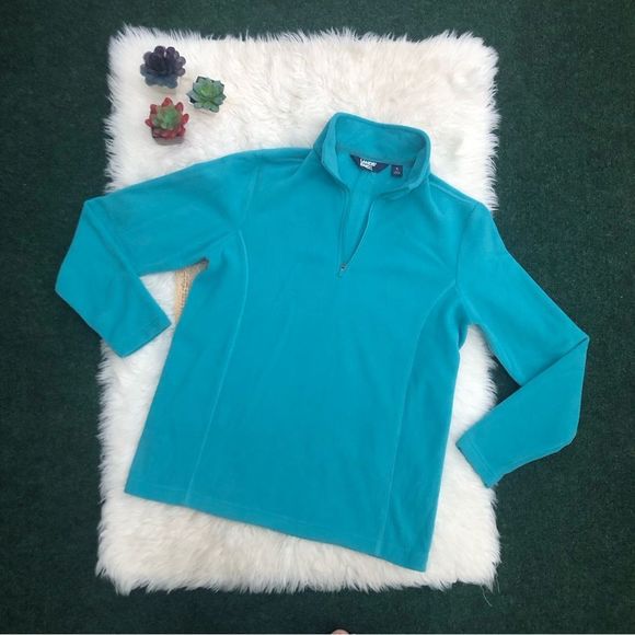 Lands End Lightweight 1/4 Zip Fleece Pullover - Picture 2 of 15